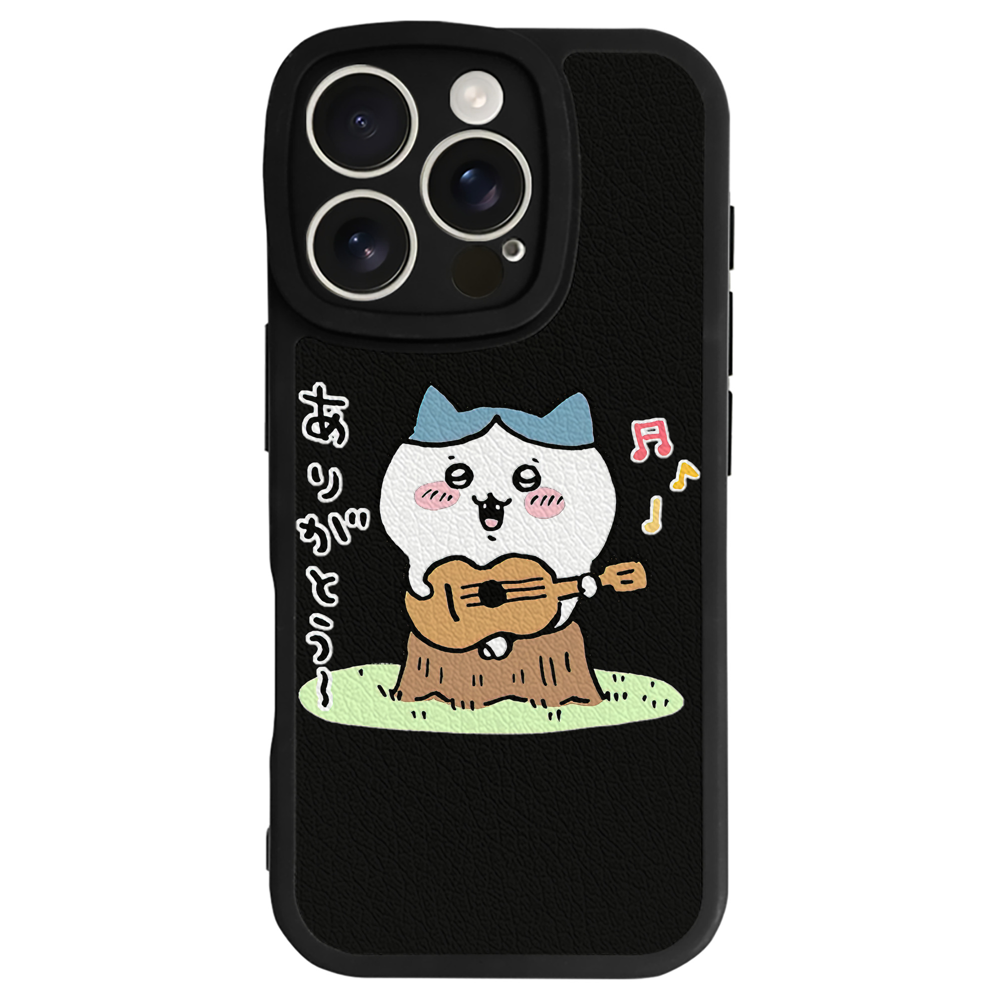（画像用） ちいかわ ハチワレ Chii-kawa hachiware 【iPhone 16シリーズ対応】シリコンスマホケース（レザー調） 材質：シリコン